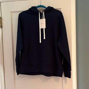 NWT Everlane Terry Hooded Sweatshirt in Navy